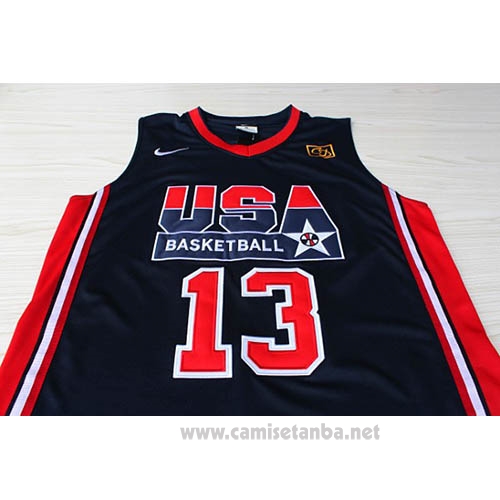 Camiseta USA 1992 Chris Mullin #13 Negro